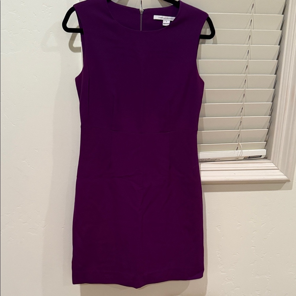 Diane Von Furstenberg Rich Purple Mini Dress